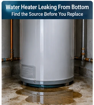 Water Heater Leaking From Bottom? Find the Source Before You Replace the Tank